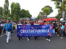 Dinkes Buleleng Ramaikan Creative Fun Walk di Taman Kota Singaraja